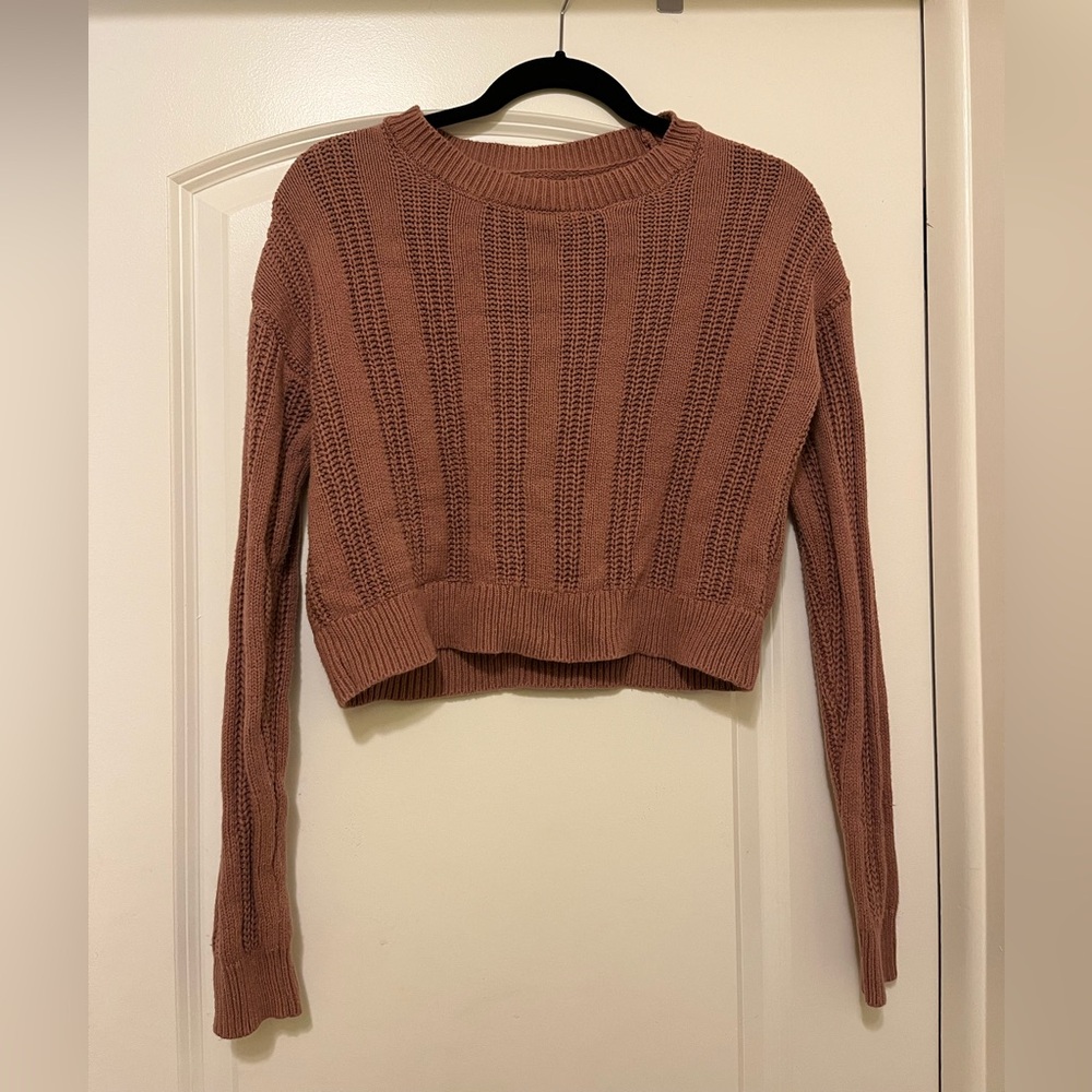 Aeropostale Knit Brown Sweater